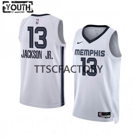 Kinder NBA Memphis Grizzlies Trikot Jaren Jackson Jr. 13 Nike 2022-23 Association Edition Weiß Swingman